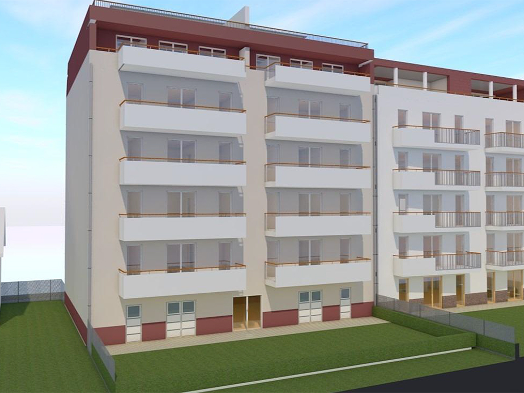 E-16 LÁTVÁNY UDVAR IRÁNYÁBÓL Udvari homlokzat